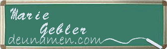 Marie Gebler Visitenkarte
